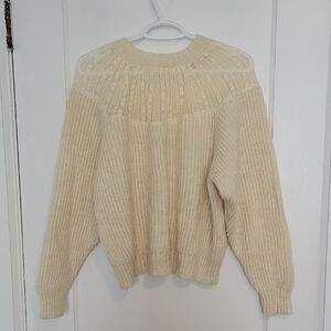 Zara Cream Knit Women's Sweater